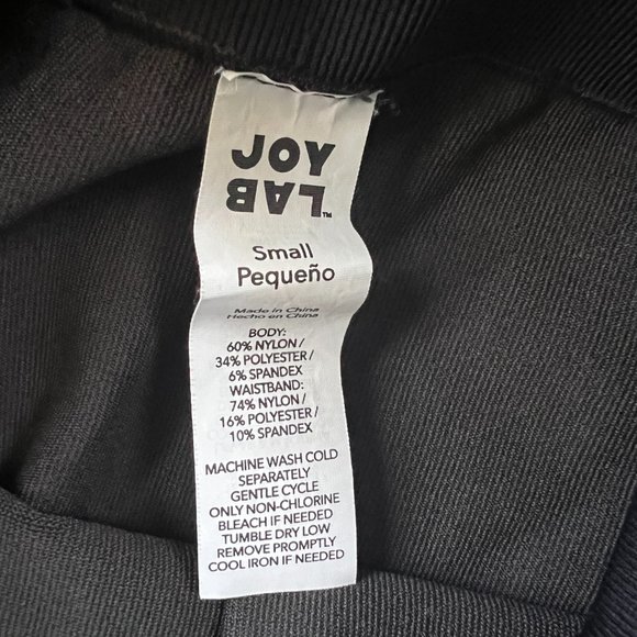 NWOT JoyLab Extra High-Rise Seamless Bike Shorts Black Size Small - Picture 10 of 11